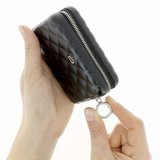 Ögon Quilted Zipper creditcardhouder
