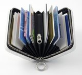 Ögon Quilted Zipper creditcardhouder