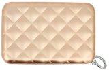 Ögon Quilted Zipper Rose Gold creditcardhouder