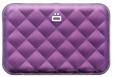 Ă–gon Quilted Button Purple creditcardhouder Ă–gon Quilted Button Purple creditcardhouder