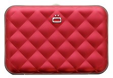 Ă–gon Quilted Button Red creditcardhouder Ă–gon Quilted Button Red creditcardhouder