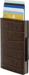 Ögon Cascade Wallet Croco Titanium creditcardhouder Ögon Cascade Wallet Croco Titanium creditcardhouder
