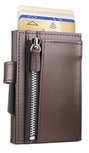 Ă–gon Cascade Zipper Snap Brown creditcardhouder Ă–gon Cascade Zipper Snap Brown creditcardhouder