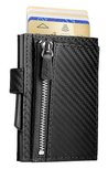 Ögon Cascade Zipper Snap Carbon Black creditcardhouder Ögon Cascade Zipper Snap Carbon Black creditcardhouder