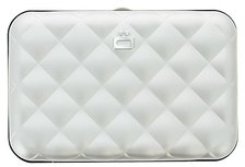 Ă–gon Quilted Button Silver creditcardhouder Ă–gon Quilted Button Silver creditcardhouder
