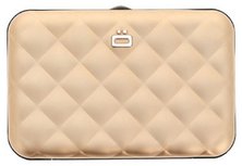Ă–gon Quilted Button Rose Gold creditcardhouder Ă–gon Quilted Button Rose Gold creditcardhouder