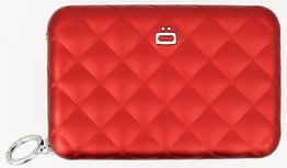 Ögon Quilted Zipper Red creditcardhouder Ögon Quilted Zipper Red creditcardhouder