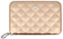Ă–gon Quilted Zipper Rose Gold creditcardhouder Ă–gon Quilted Zipper Rose Gold creditcardhouder